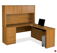 Picture of Bestar Embassy 60865, 60865-68, Laminate L Shape Computer Desk Workstation