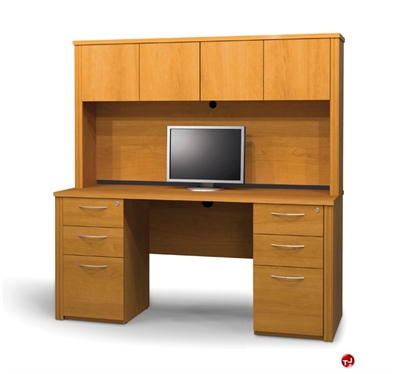 Picture of Bestar Embassy 60872, 60872-68, Laminate Credenza Desk Computer Workstation