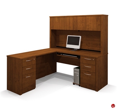 Picture of Bestar Embassy 60874, 60874-39, Laminate L Shape Computer Desk Workstation