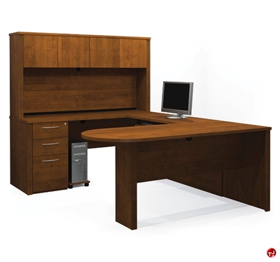 Picture of Bestar Embassy 60875 60875-39, Laminate U Shape Computer Desk Workstation