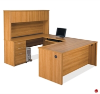 Picture of Bestar Embassy 60876 60876-68, Laminate U Shape Computer Desk Workstation