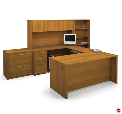 Picture of Bestar Embassy 60877 60877-68, Laminate U Shape Computer Desk Workstation