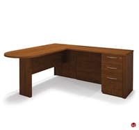 Picture of Bestar Embassy 60878, 60878-39 Laminate L Shape Computer Desk Workstation