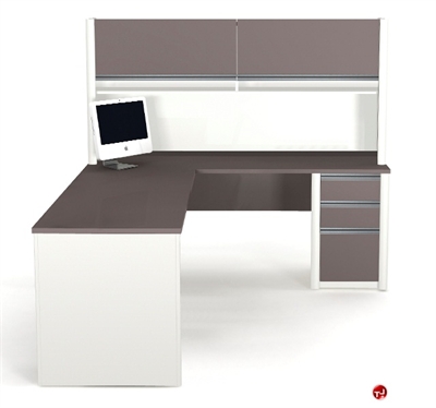 Picture of Bestar Connexion 93859,93859-68 Contemporary L Shape Computer Desk Workstation