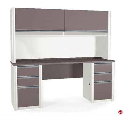 Picture of Bestar Connexion 93860,93860-59 Contemporary Credenza Storage Desk Workstation