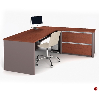 Picture of Bestar Connexion 93862,93862-39 Contemporary L Shape Computer Desk Workstation