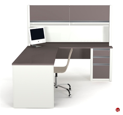 Picture of Bestar Connexion 93877,93877-59 Contemporary L Shape Computer Desk Workstation