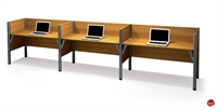 Picture of Bestar Pro-Biz 100872C,100872C-69,Cluster of 3,Telemarketing Laminate Cubicle Workstation