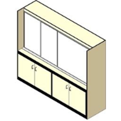 Picture of LSI Smartwall HC90008, 8' Sagus Horizon Smartwall Storage Unit