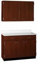 Picture of 42"W Cabinetry Suite SA009, Two Door Wall Unit, Base Unit with Countertop