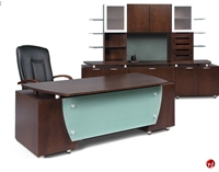 Picture of Voila Contemporary Excutive Office Desk Suite Workstation, Storage Credenza