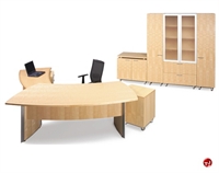Picture of Voila Contemporary Excutive Office Desk Suite Workstation, Filing Storage