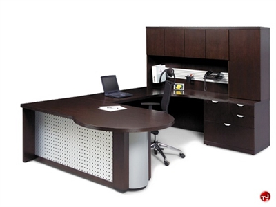 Picture of Aramis Contemporary Veneer U Shape Office Desk Workstation