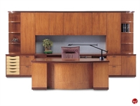 Picture of Aramis Contemporary Veneer Executive Office Desk Workstation ,Storage Credenza