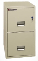Picture of Sentry Safe 2T2010, 20"D 2 Drawer Letter Vertical Fire File Cabinet 