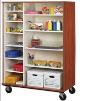 Picture of 67"H Open Mobile Storage Cabinet 