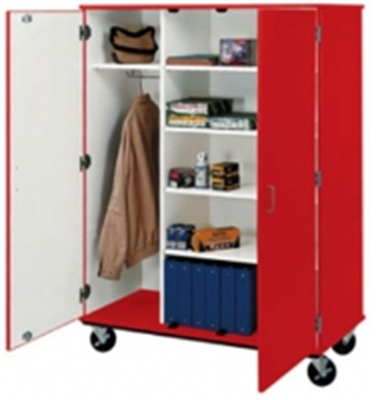 Picture of 67"H Closed Mobile Wardrobe Combo Storage Cabinet 