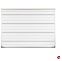 Picture of Best Rite 202AH-S3,4 x 8 Porcelain Markerboard,Aluminum Trim,Horizontal Lines