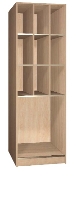 Picture of Ironwood 514-3-O, 10 Compartment Open Music Storage Cabinet