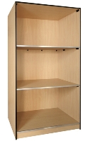 Picture of Ironwood 302-12-O, 3 Compartment Open Music Storage Cabinet