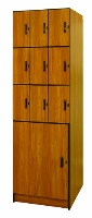 Picture of Ironwood 514-3-M,10 Compartment Closed Music Storage Cabinet,Solid Melamine
