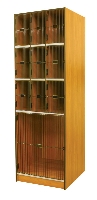 Picture of Ironwood 514-3-G, 10 Compartment Closed Music Storage Cabinet,Grill Door