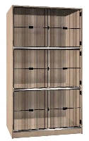 Picture of Ironwood 302-12-G, 3 Compartment Closed Music Storage Cabinet, Grill Door