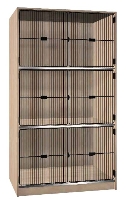 Picture of Ironwood 302-12-G, 3 Compartment Closed Music Storage Cabinet, Grill Door