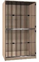 Picture of Ironwood 302-15-G, 2 Compartment Closed Music Storage Cabinet, Grill Door