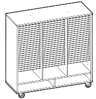 Picture of Ironwood FS-75, Music Folio Storage, 75 Compartment