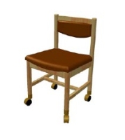 Picture of Valore Lucciana 3830, Guest Side Reception Armless Mobile Chair, Casters