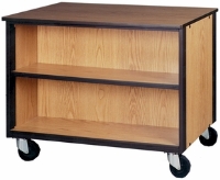 Picture of Ironwood 2003, Mobile Double Faced Open Low Storage Cabinet 