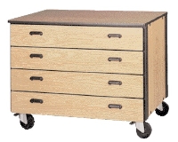 Picture of Ironwood 2023, Mobile Closed Drawer Storage Cabinet 