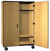 Picture of Ironwood 1037, Mobile Closed Wardrobe Storage Cabinet 