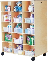 Picture of Jonti-Craft 3915JC, Kids 30 Sectional Mobile Open Storage Cubbie