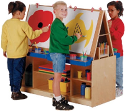 Picture of Jonti-Craft 0294TK, Kids 4 Station Easel Art Center