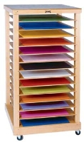Picture of Jonti-Craft 0386JC, Paper Rack Mobile Storage Cabinet