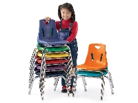Picture of Jonti Craft 8142JC6, Kids Plastic Armless Stack Chair, 12"H