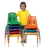 Picture of Jonti Craft 8120JC6, Kids Plastic Armless Stack Chair With Coated Legs 10"H