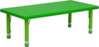 Picture of Rectangular Adjustable Plastic School Kids Play Table