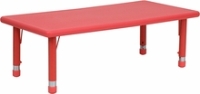 Picture of Rectangular Adjustable Plastic School Kids Play Table