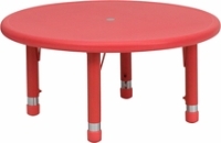 Picture of Adjustable Round Plastic School Kids Play Table