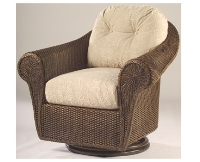 Picture of Whitecraft Bravo S395015, Outdoor Wicker Cushion Swivel Lounge Chair