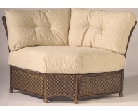 Picture of Whitecraft Bravo S395061C, Outdoor Wicker Cushion Modular Corner Sectional Chair