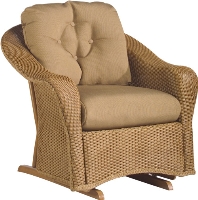 Picture of Whitecraft Giardino S391071, Protected Outdoor Wicker /Cushion Glider Chair
