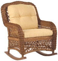Picture of Whitecraft Empire S241801, Protected Outdoor Wicker /Cushion Rocker Chair