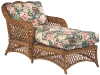 Picture of Whitecraft Empire S241901, Protected Outdoor Wicker /Cushion Chaise Lounge