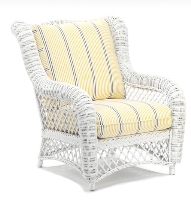 Picture of Whitecraft Empire S241911, Protected Outdoor Wicker /Cushion Wing Chair
