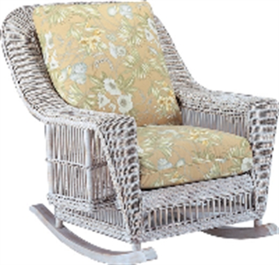 Picture of Whitecraft Lake Lure S212015, Protected Outdoor Wicker /Cushion Rocker Chair