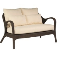 Picture of Whitecraft Bali S533021, All Weather Outdoor Wicker Cushion 2 Seat Loveseat Chair